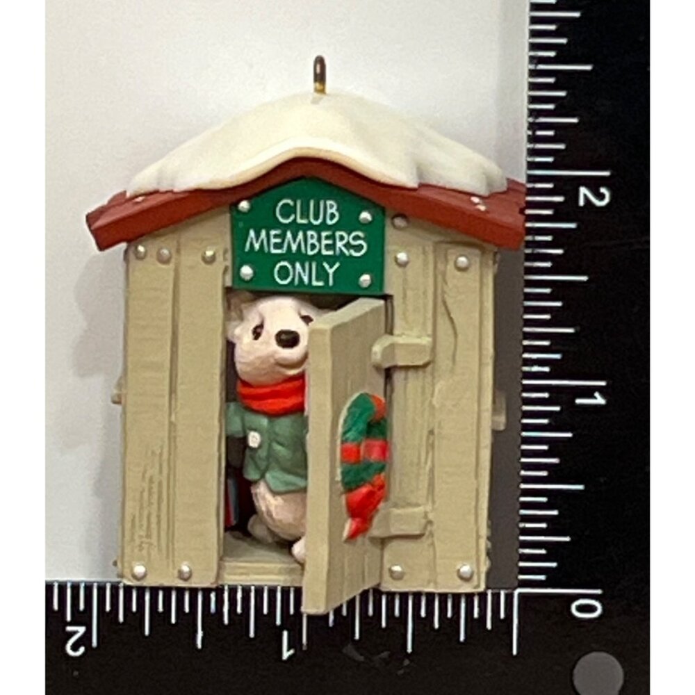 1988 HALLMARK KEEPSAKE ORNAMENT OUR CLUBHOUSE COLLECTORS CLUB